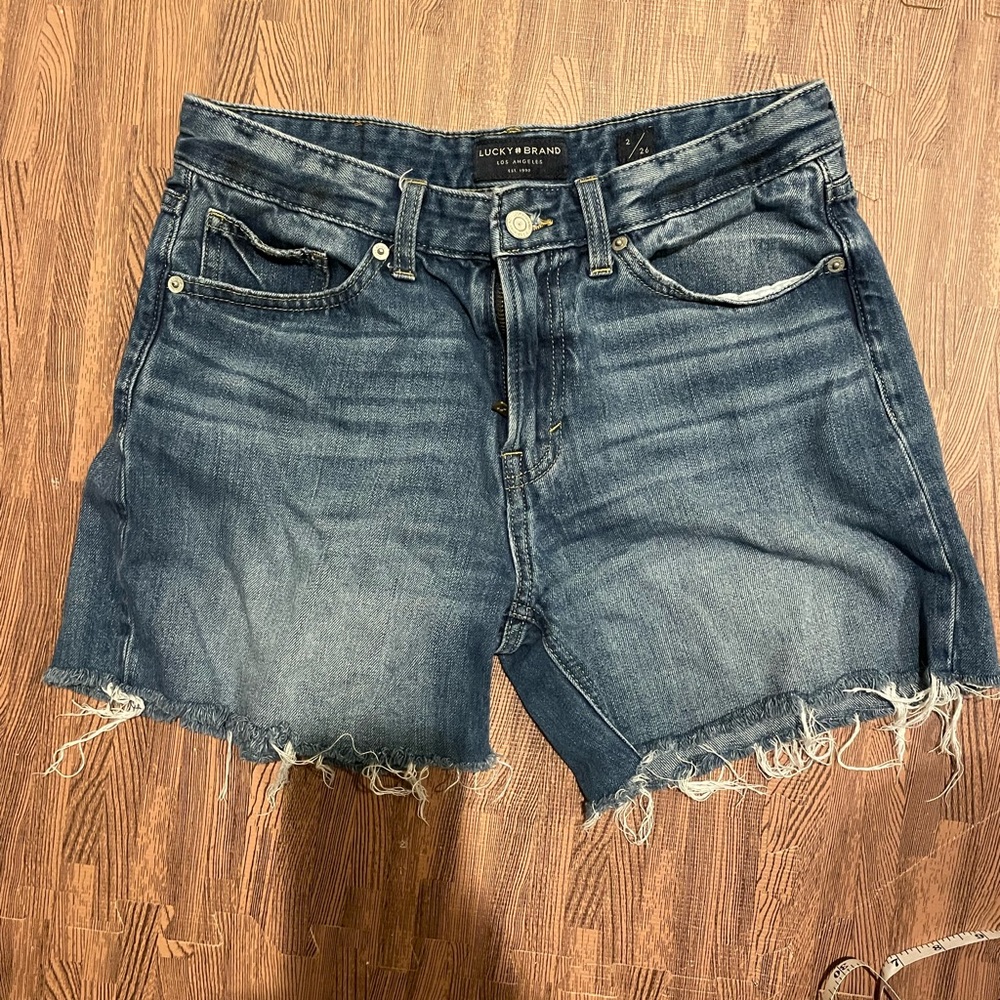 Lucky brand denim cut off shorts